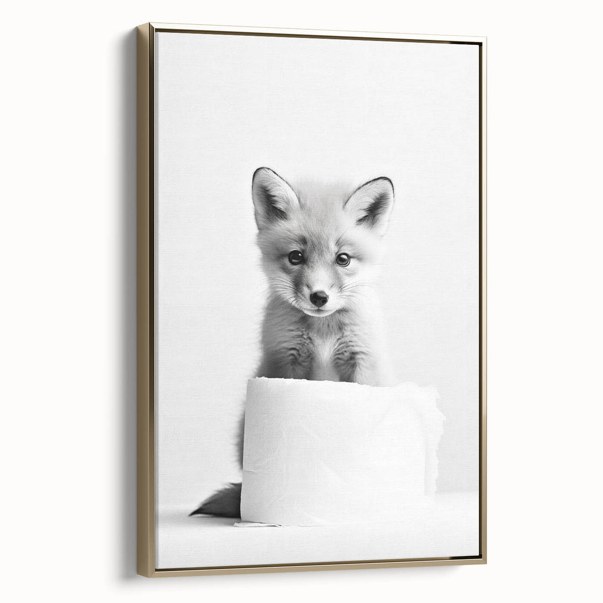 Bathroom Wall Decor - Cute Fox Artwork