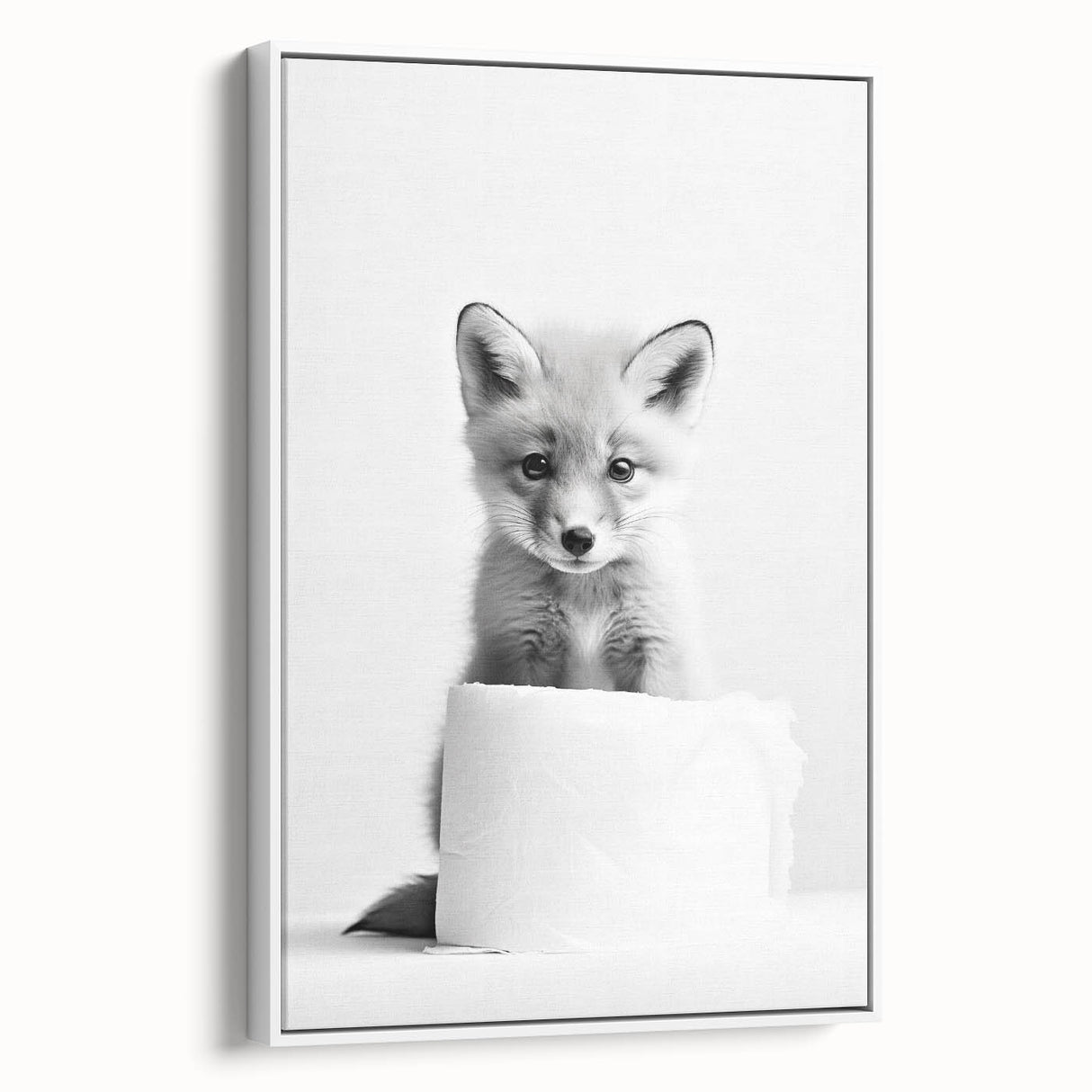 Bathroom Wall Decor - Cute Fox Artwork