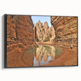Black and white landscape art painting of Algeria on framed canvas, ideal for bedroom wall decor.