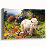 Landscape art painting of Bhutan scenery in vibrant colors on a framed canvas, ideal for living room decor.