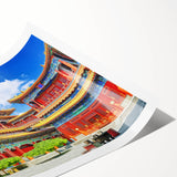 Extra large rolled print featuring minimal line art of flowers in monochrome, ideal for large living room wall art.