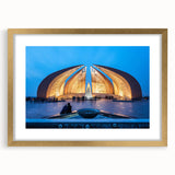 Extra large abstract art print of a textured scenery in muted earth tones, framed in gold, ideal for living room decor.