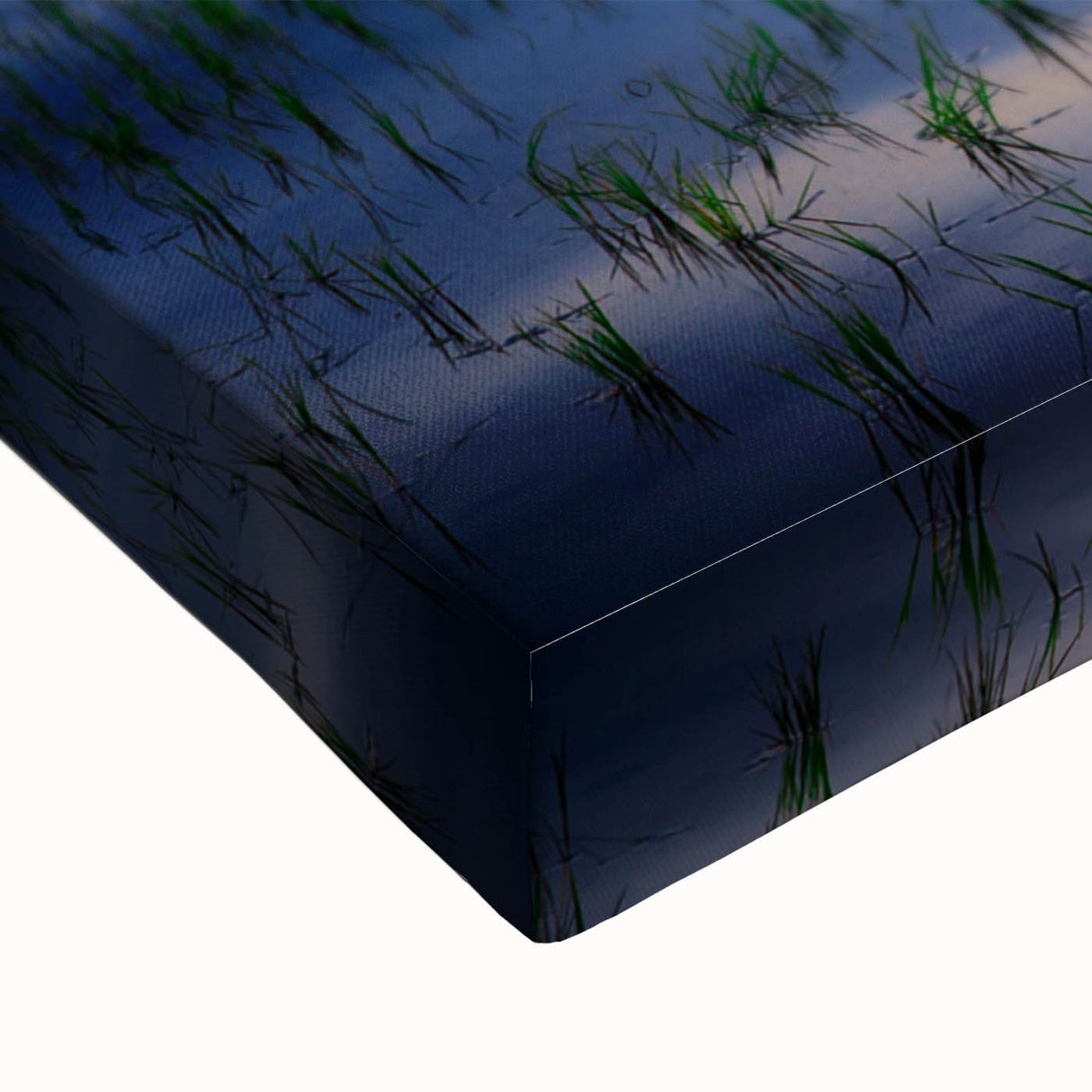 Large art of a black and white Thai landscape on stretched canvas, ideal for bedroom wall decor.