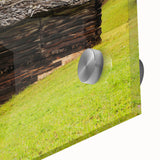 Mid-century modernist abstract depiction of Adelaide on acrylic glass, ideal for dining room art.