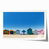 Extra large rolled print of Melbourne scenery with floral accents in muted colors, ideal for art wall dining room.