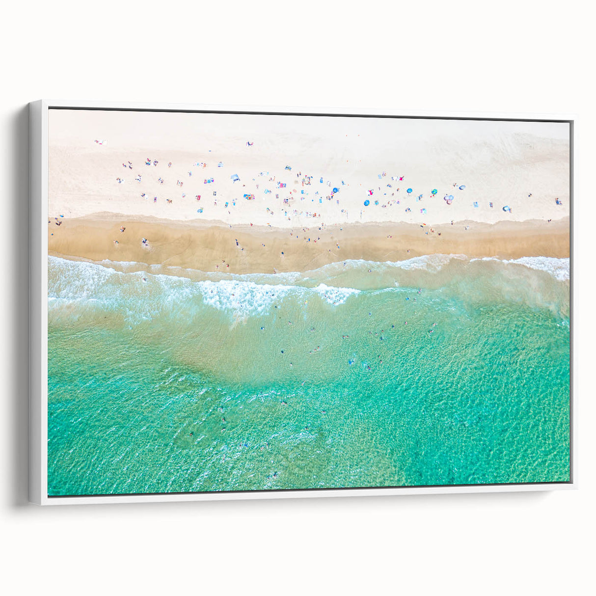Vintage poster art of Sydney skyline in colorful hues on extra large framed canvas, ideal for living room decor.