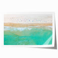 Rolled print of Sydney, Australia skyline with soft pastel shades, ideal for dining room wall art.