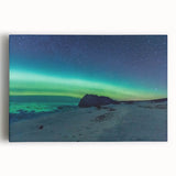 Black and white photograph of Newfoundland scenery on large stretched canvas, suitable for kitchen wall art.