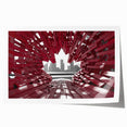Rolled print of Ontario, Canada scenery with lush greenery and lake, ideal for art wall dining room.
