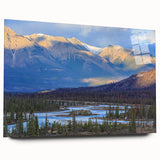 Large abstract wall art featuring muted earth tones, acrylic print, ideal for bedroom or dining room decor.