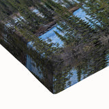 Large art of a black and white Saskatchewan landscape on stretched canvas, suitable for bedroom wall decor.