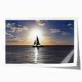 Rolled print of a Caribbean Aruba scenery with vivid blue and green tones, ideal for art wall dining room.