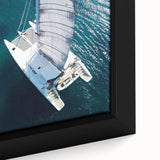 Extra large black wall art featuring a textured, colorful Caribbean scenery on framed canvas, ideal for living room decor.