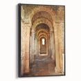 Black and white framed canvas of a Caribbean landscape, ideal for bedroom wall decor.