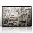 Art Deco poster of Belize scenery in black acrylic frame, ideal for modern nursery wall decor.