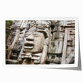 Rolled print of a Belize scenery with colorful floral elements, ideal for art wall dining room or classy bathroom decor.