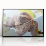 Large abstract wall art of a Costa Rican landscape in muted earth tones on a framed acrylic.