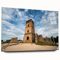 Acrylic print of a panoramic Central American scenery, in muted earth tones, ideal for dining room decor.