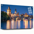 Acrylic print of a Czech Republic landscape in soft pastel colors, ideal for bedroom or dining room decor.