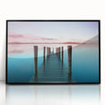 Large abstract wall art featuring a Cumbria, England landscape in muted earth tones on a framed acrylic print.