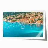 Extra large wall art of Nice, France, featuring a floral design on a rolled print, ideal for dining room decor.