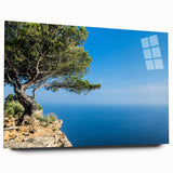 Acrylic print of a Provence landscape in muted earth tones, ideal for bedroom or dining room art.