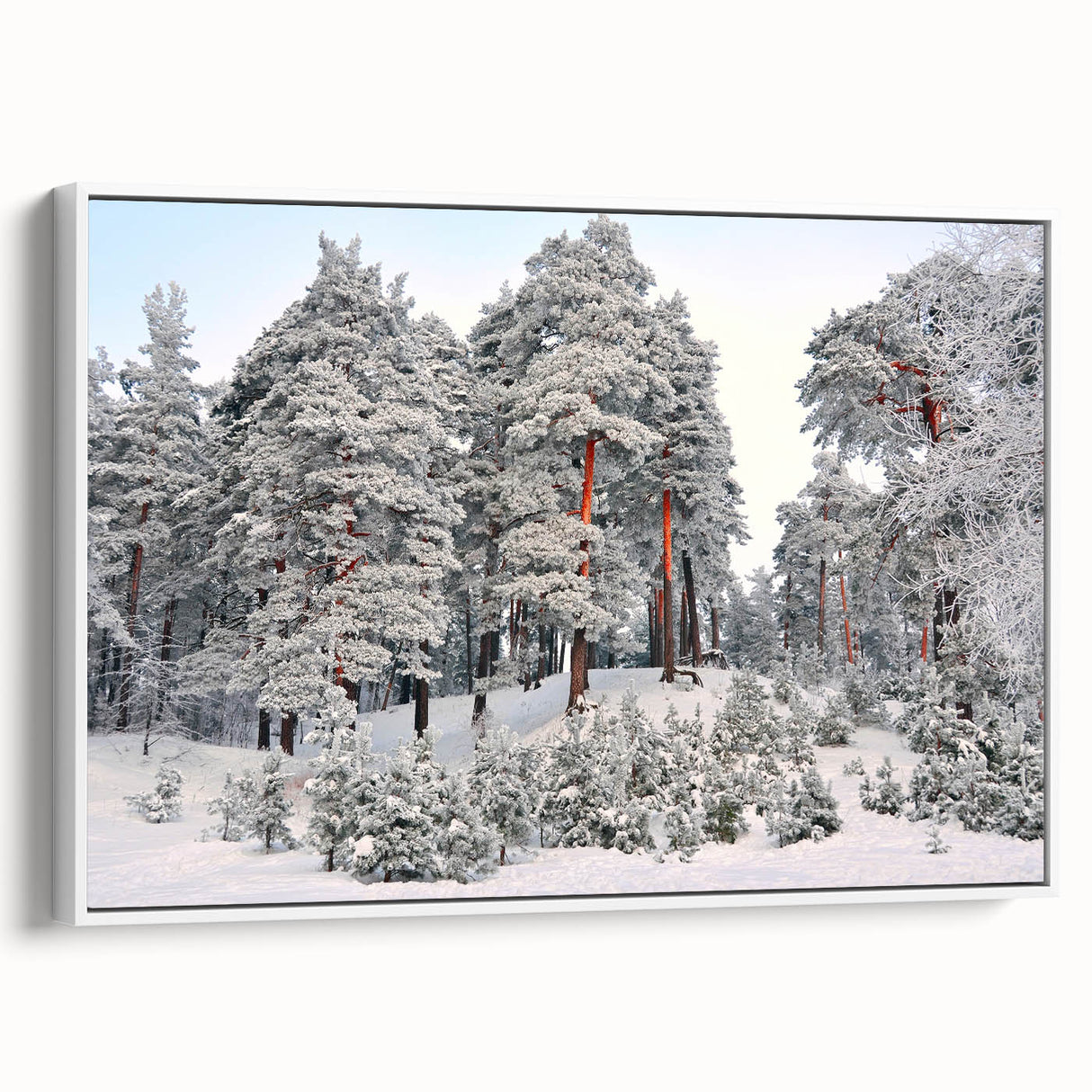 Vintage poster art of a scenic Latvia landscape on framed canvas.
