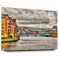Acrylic print of Northern Ireland scenery in muted green and blue tones, suitable for bedroom or dining room decor.