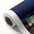 Art Deco poster of Saint Petersburg scenery on rolled canvas, with soft pastel colors, ideal for nursery wall art.
