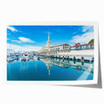 Extra large rolled print of Sochi scenery with vibrant green and blue floral details, ideal for art wall dining room.