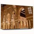 Acrylic print of Andalucia, Spain landscape in muted earth tones, ideal for dining room decor.