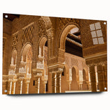 Acrylic print of Andalucia, Spain landscape in muted earth tones, ideal for dining room decor.