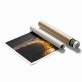 Extra large rolled print of Acapulco scenery with vibrant floral elements, ideal for classy bathroom wall art.