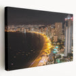 Large stretched canvas featuring a scenic Acapulco landscape with vibrant sunset hues, ideal for kitchen wall art.