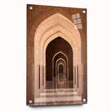 Acrylic print of an Omani landscape featuring earthy tones, suitable for bedroom or dining room decor.