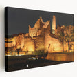 Large canvas print of a Middle Eastern desert landscape in warm earth tones, ideal for kitchen wall art.