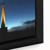 Black wall art featuring a textured view of Wellington, New Zealand, in vibrant colors on a large framed canvas.