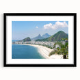 Extra large abstract art print featuring a vibrant, colorful depiction of a Brazilian landscape on a textured canvas.