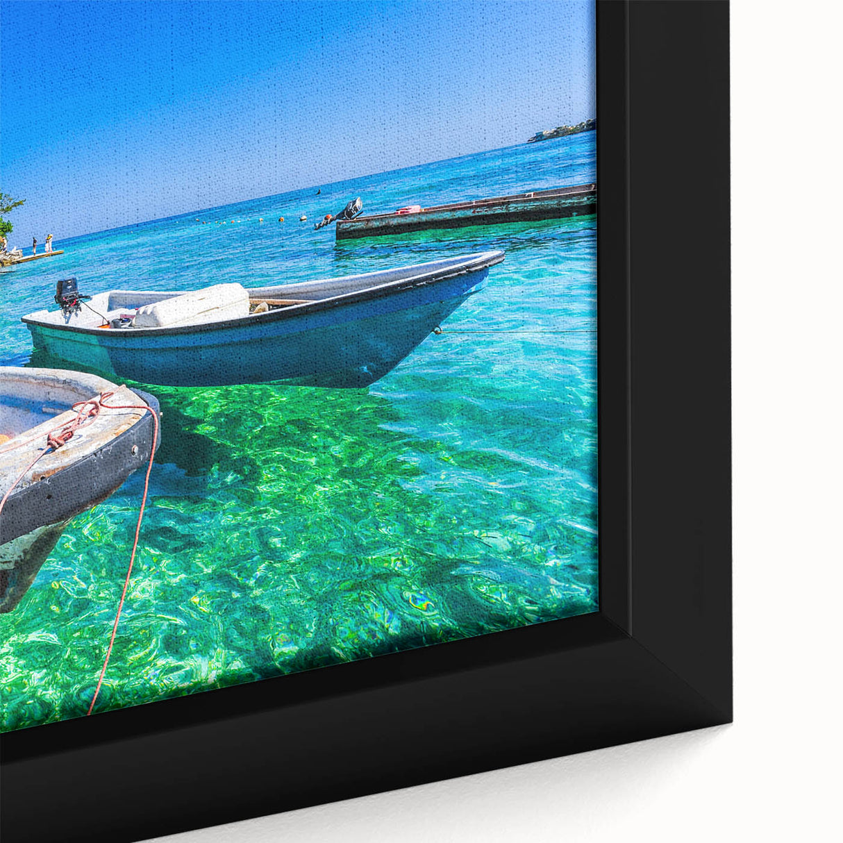 Framed canvas of a textured, colorful Colombian landscape in muted earth tones, ideal for large living room walls.
