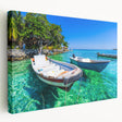 Large stretched canvas featuring a detailed scenery of a Colombian landscape, ideal for kitchen wall art.