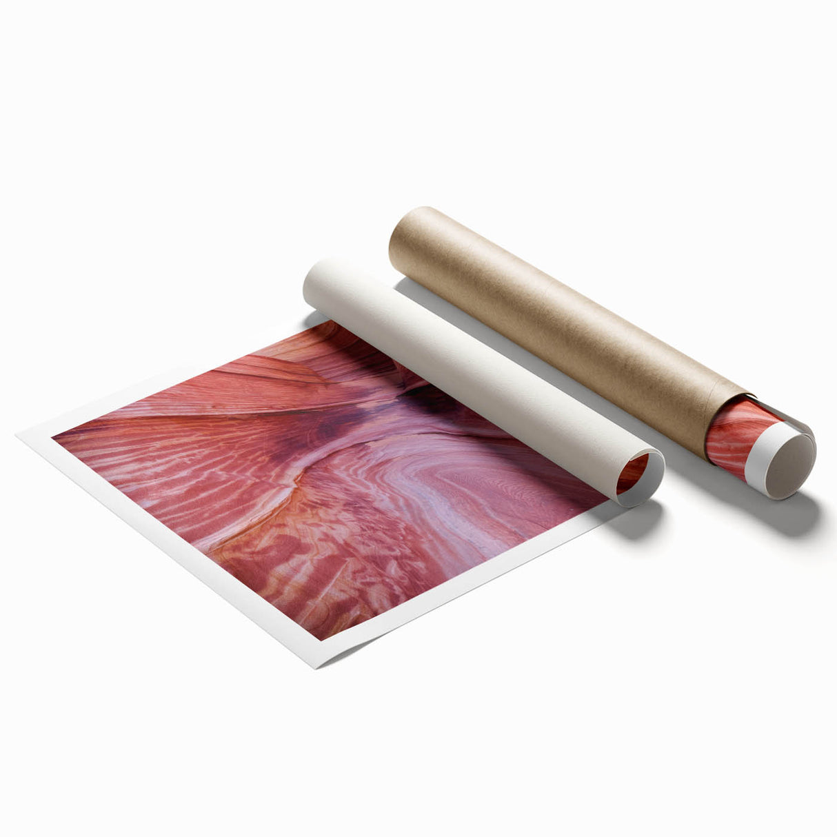 Extra large rolled print of Coyote Buttes in Arizona, displaying earthy tones perfect for classy bathroom wall art.