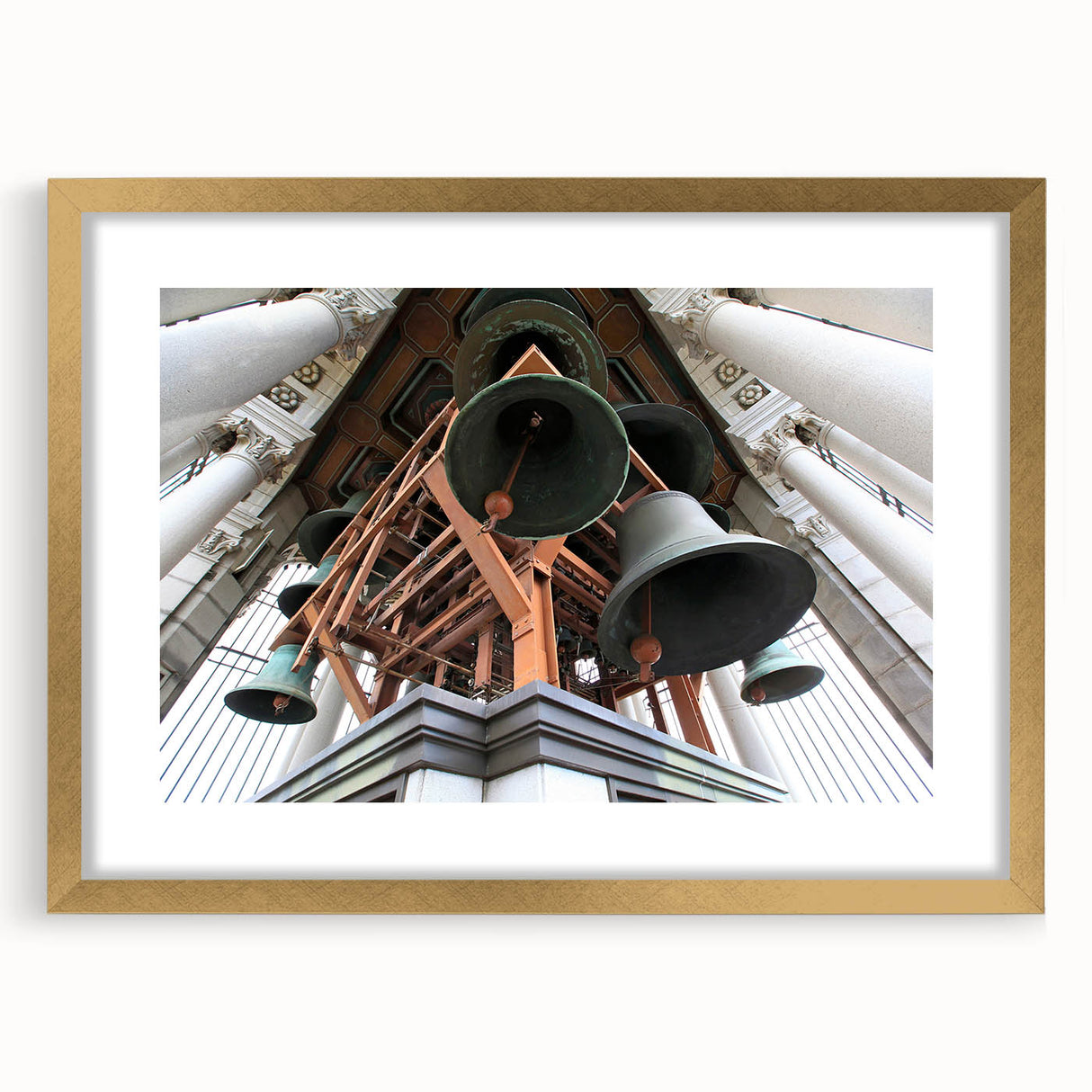 Extra large abstract art print depicting a textured California, Berkeley scenery in muted earth tones on a framed canvas.