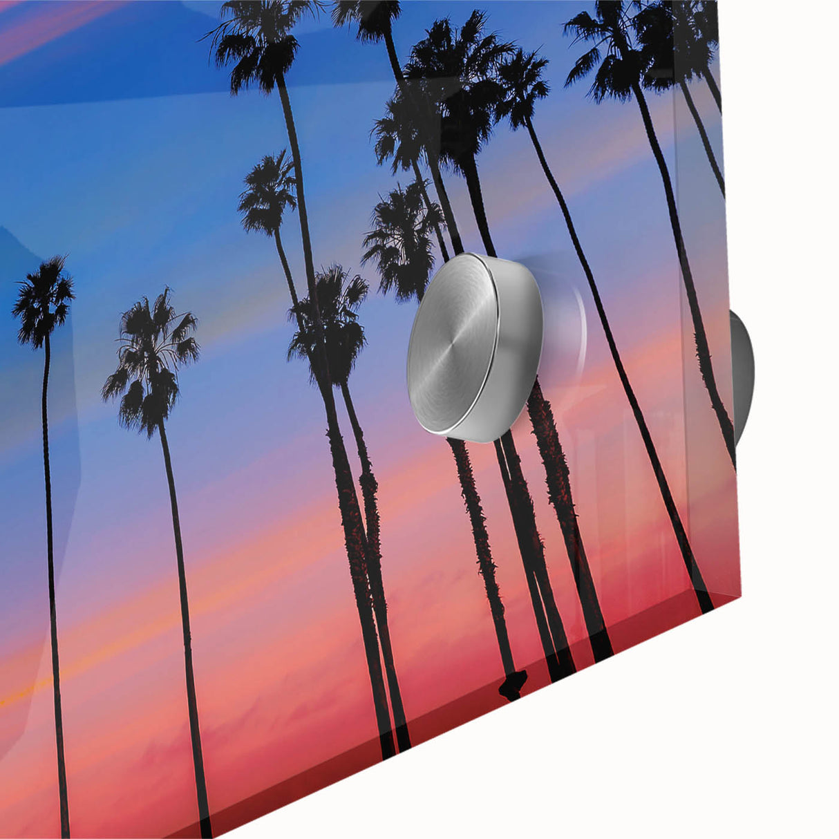 Large abstract wall art of Santa Barbara in muted earth tones on acrylic glass, ideal for dining room ambiance.