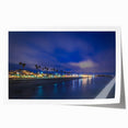 Extra large rolled print of Santa Cruz scenery with vibrant floral elements, ideal for art wall dining room.