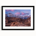 Extra large abstract art print of Sierra Nevada in vibrant colors on textured canvas, suited for living room decor.
