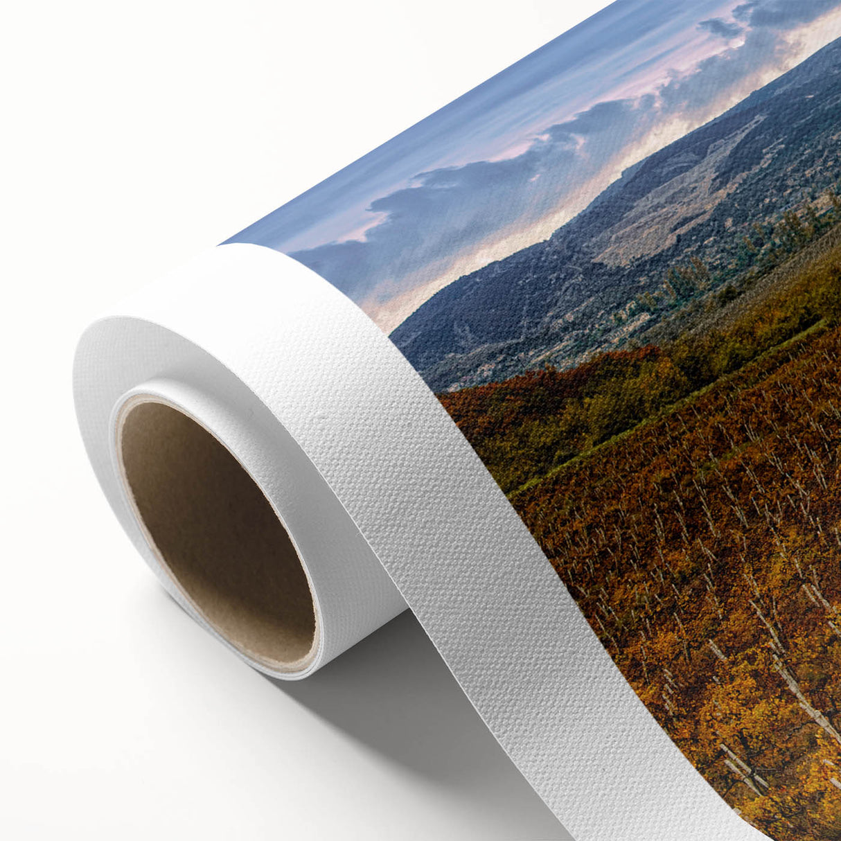 Art deco poster of Sonoma, California scenery in soft pastel shades on rolled canvas, ideal for nursery wall art.