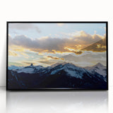 Large abstract wall art featuring a mid-century modernist style Telluride.