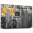 Acrylic print of a large abstract depiction of Delaware scenery in muted earth tones, ideal for dining room decor.