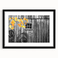 Extra large abstract art print of Delaware scenery in colorful, textured style on a black framed canvas.