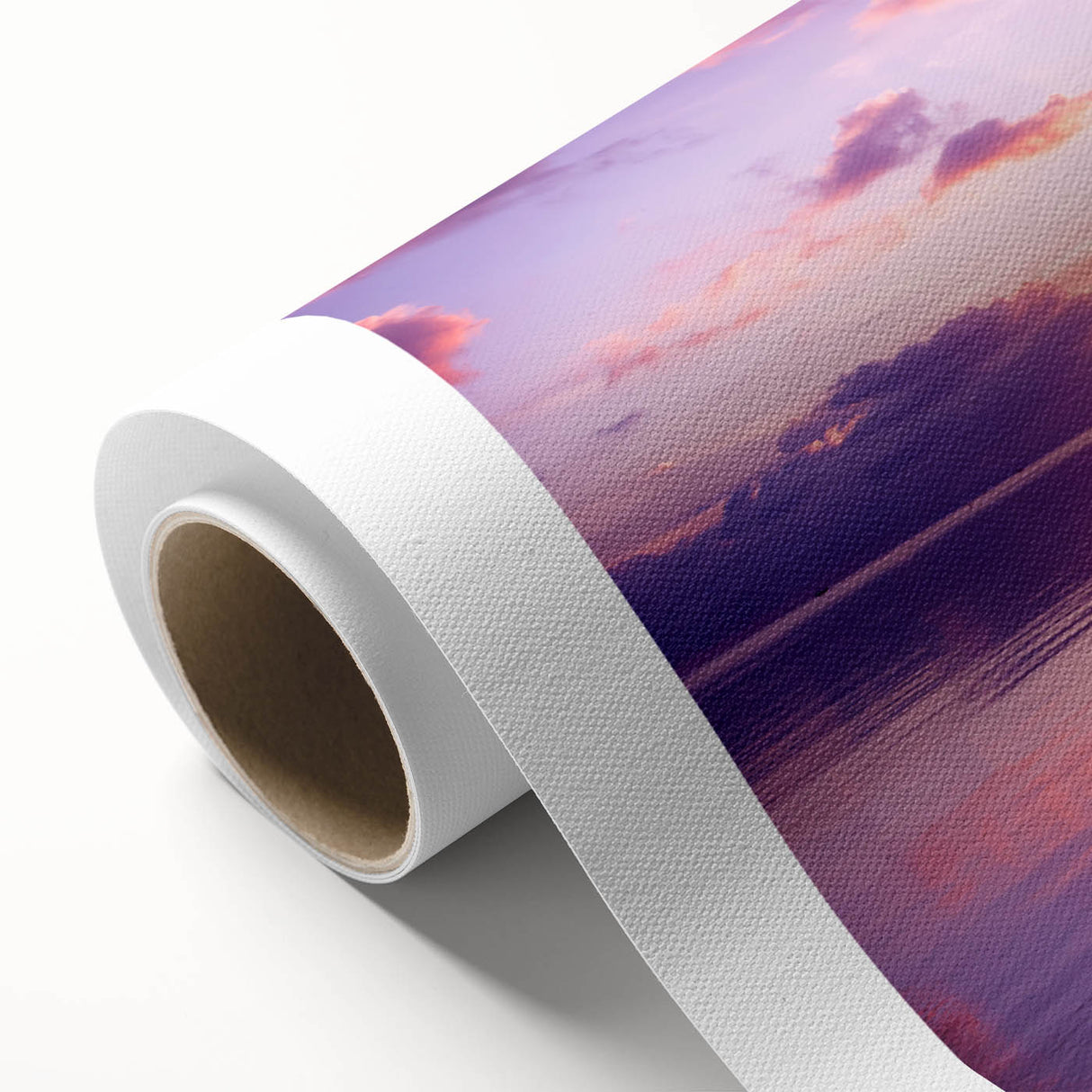 Art Deco style poster of Palm Beach with pastel hues on rolled canvas, ideal for nursery wall art.